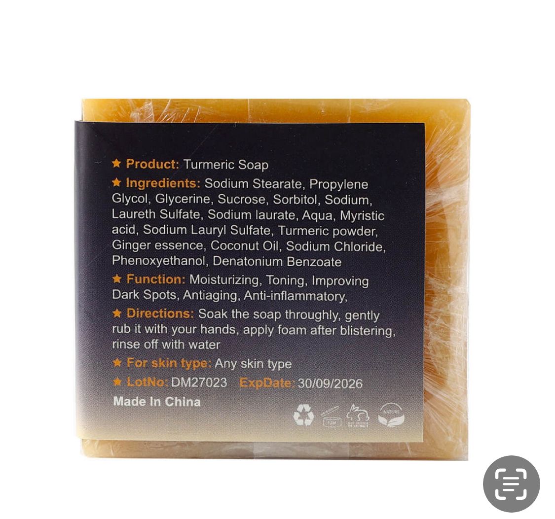 Turmeric Natural Handmade Soap 100g